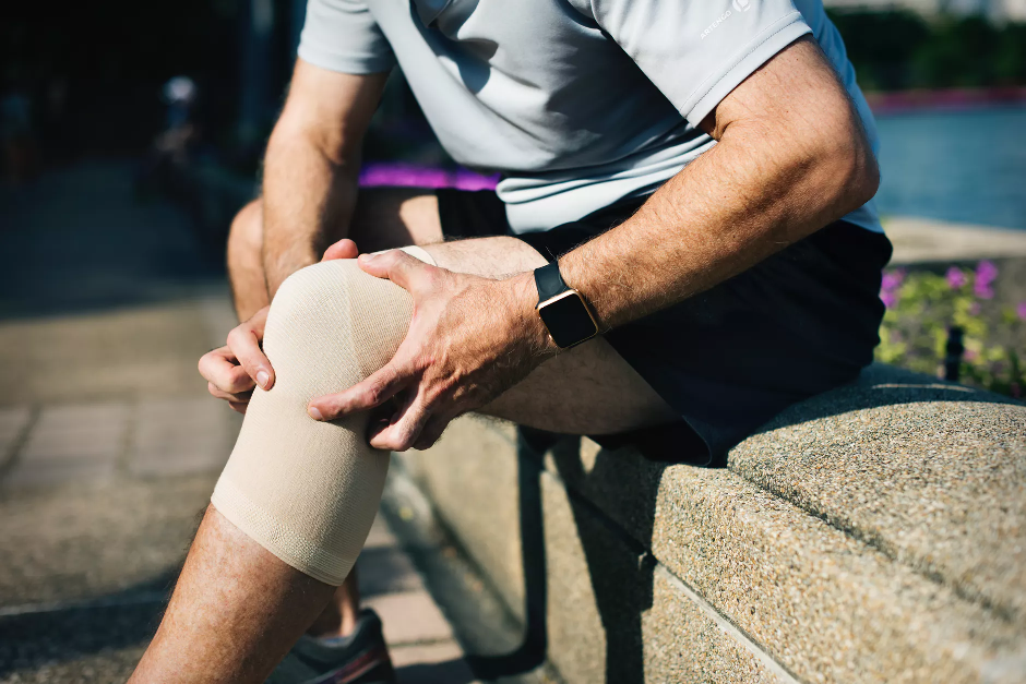 bandaged knee