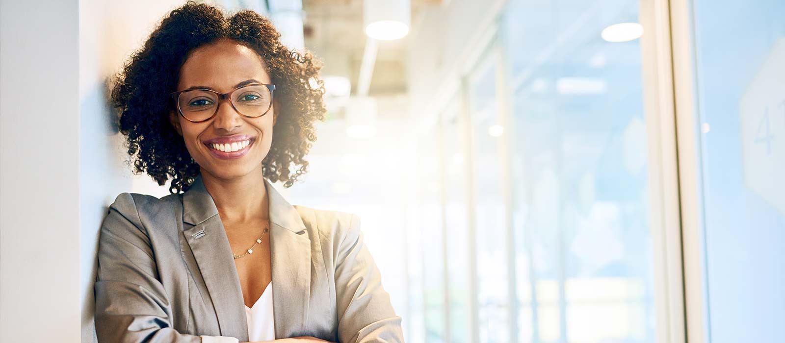 professional woman smiling