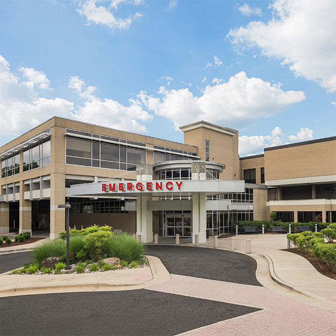 Inova Alexandria Emergency Room entrance