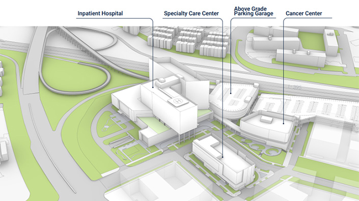 Inova Alexandria Hospital at Landmark concept