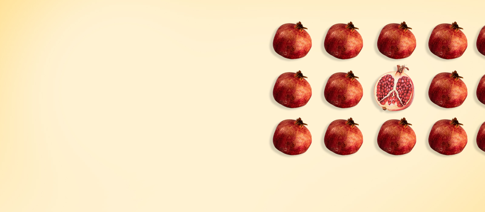 Pomegranate fruit concept