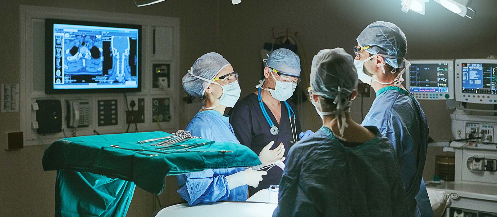 surgeons in operating room