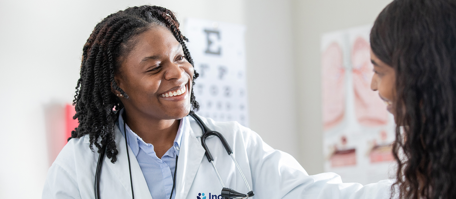 female doctor and patient