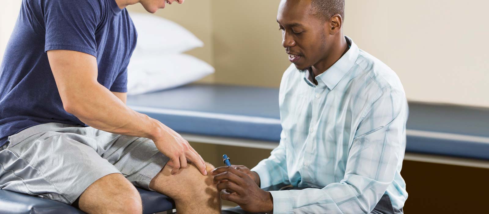 Physical therapy patient getting treatment
