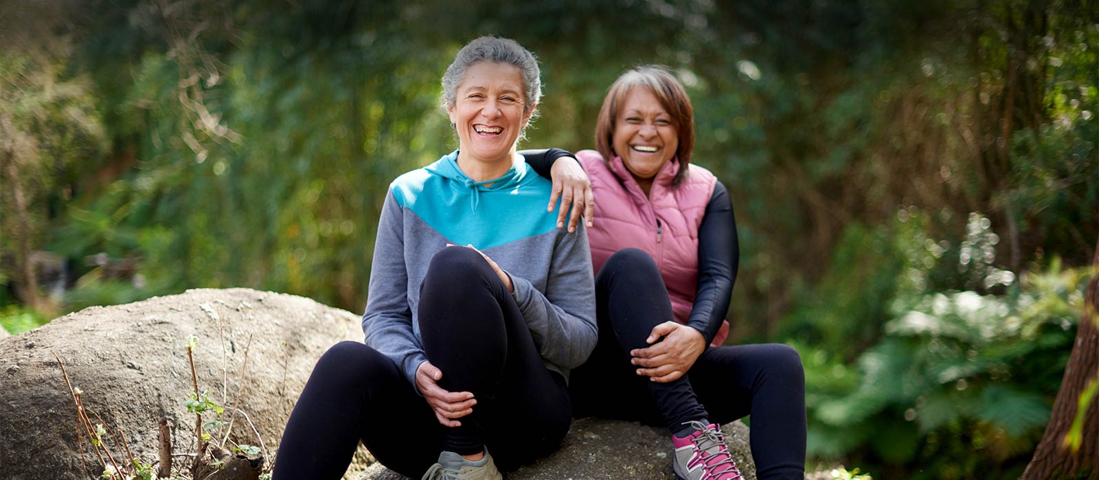 two women enjoying the outdoors