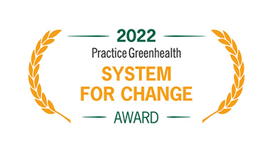 Practice Greenhealth System for Change Award seal