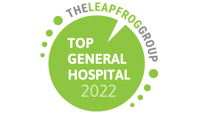 Leapfrog top hospital 2022 badge
