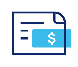 graphic of a bill with a dollar sign
