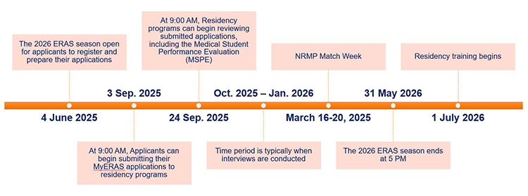 application timeline