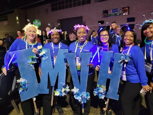 group of nurses representing IMVH at a conference