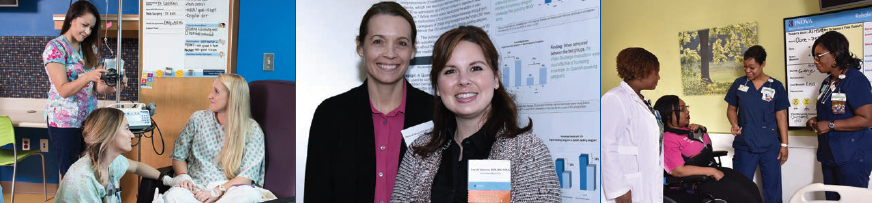 nurses participating in research symposium training