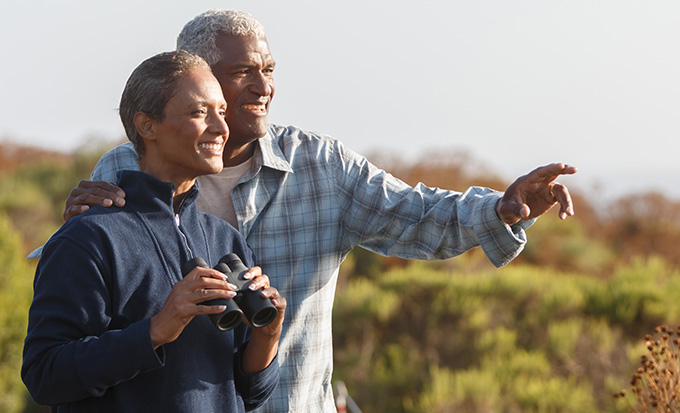 older couple outdoors