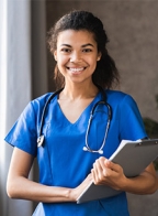 Young registered nurse