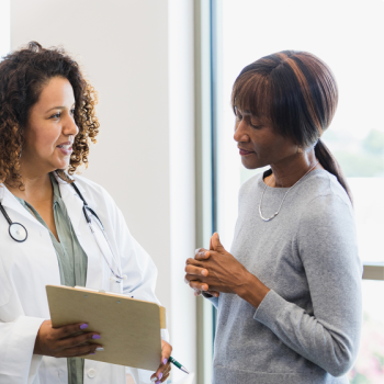 doctor and patient talking