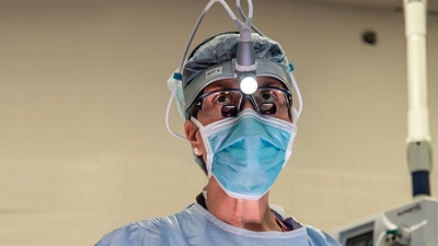 Close up of female surgeon
