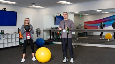 fitness instructors at Inova's weight loss gym
