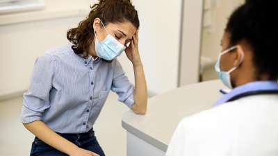 Woman and doctor