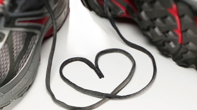sports shoes and heart image