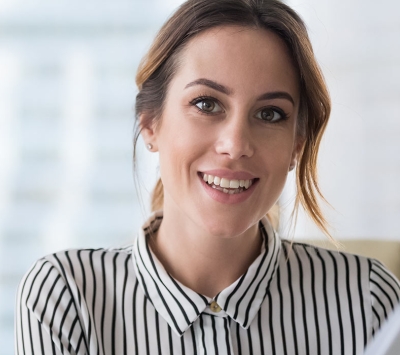 professional woman smiling
