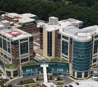 Photo of the Inova Fairfax Medical Campus from above