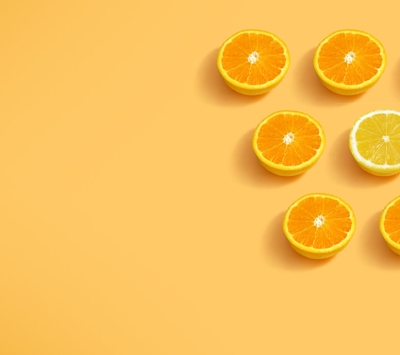 oranges and a lemon concept