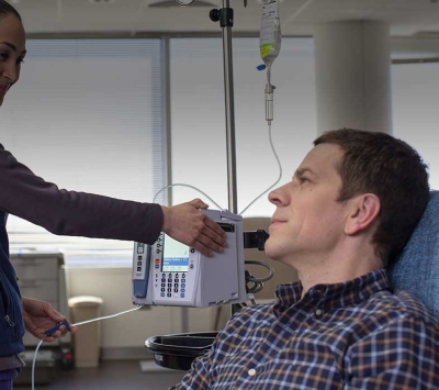 Chemo treatment patient