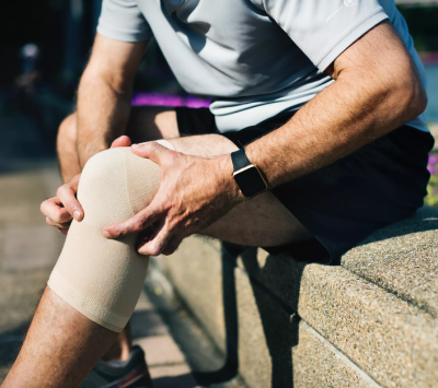 bandaged knee