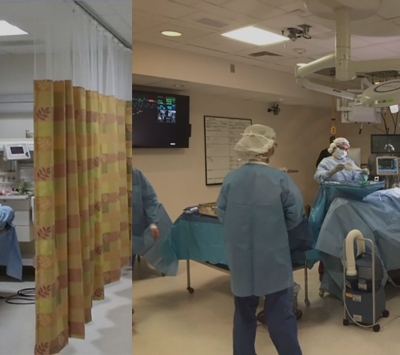 surgeons in training theatre