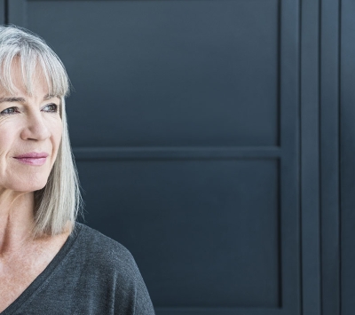 Woman relieved to have her pelvic floor issues resolved. 