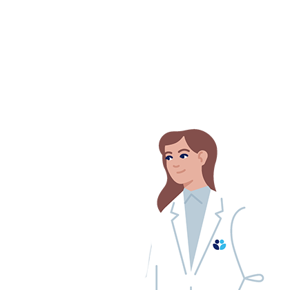 illustration of female doctor