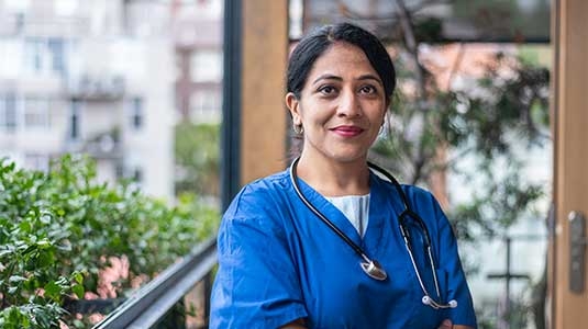 Middle aged nurse