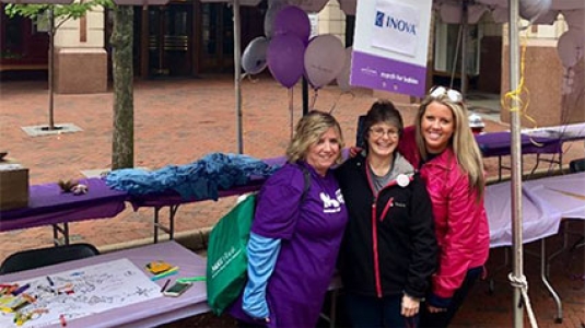 Inova nurses at charity walk