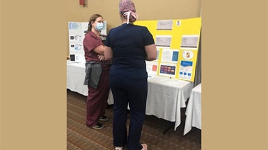 nurses at professional development fair