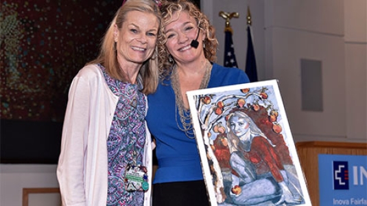 Trish Hill with speaker