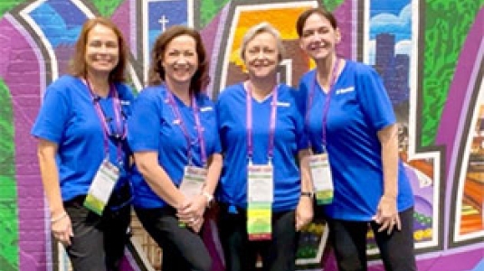 colleagues at conference