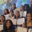 Kids holding certificates